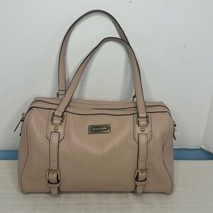 Michael Kors Bedford Taupe Leather Satchel